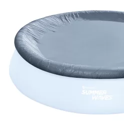Summer Waves 18 ft Quick Set Above Ground Pool, Round, Blue, Ages 6+, Unisex