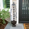 Alpine Corporation Outdoor Hanging 7-Cup Tiered Floor Fountain