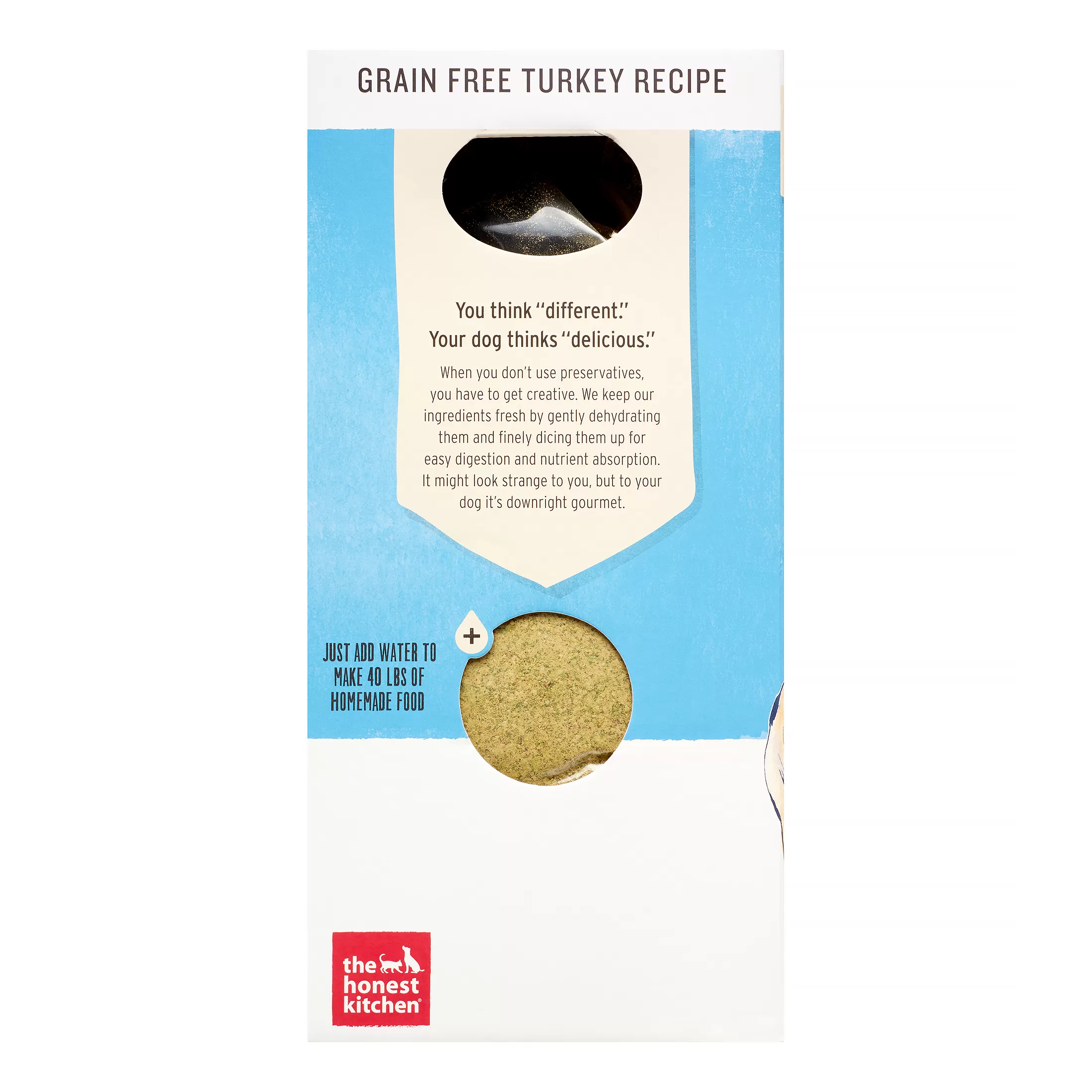 The Honest Kitchen Embark: Natural Human Grade Dehydrated Dog Food, Grain Free Turkey, 10 lbs (Makes 40 lbs)