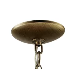 Home Decorators Collection Sarolta Sands 5-Light Antique Silver Orb Chandelier for Dining Room