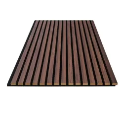 Ejoy VinylCladding_ACP_011_94x24 94 in. x 23.6 in x 0.8 in. Acoustic Vinyl Wall Cladding Siding Board in Dark Chestnut Color (Set of 1-Piece)