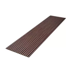 Ejoy VinylCladding_ACP_011_94x24 94 in. x 23.6 in x 0.8 in. Acoustic Vinyl Wall Cladding Siding Board in Dark Chestnut Color (Set of 1-Piece)