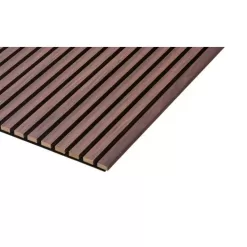 Ejoy VinylCladding_ACP_011_94x24 94 in. x 23.6 in x 0.8 in. Acoustic Vinyl Wall Cladding Siding Board in Dark Chestnut Color (Set of 1-Piece)