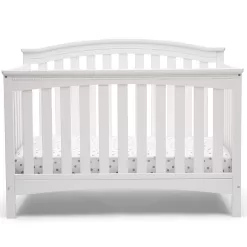 Delta Children Waverly 6-in-1 Convertible Baby Crib, Bianca White