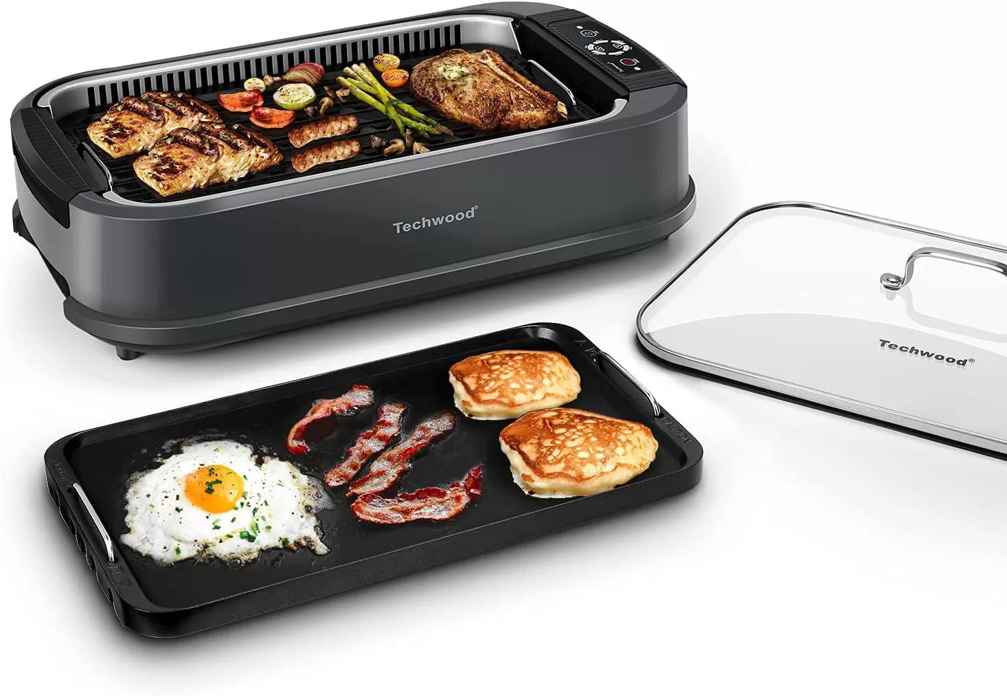 Indoor Smokeless Grill, Techwood 1500W Electric Grill
