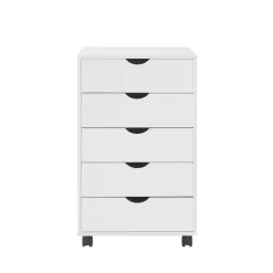Naomi Home 5 Drawer Office Storage File Cabinet