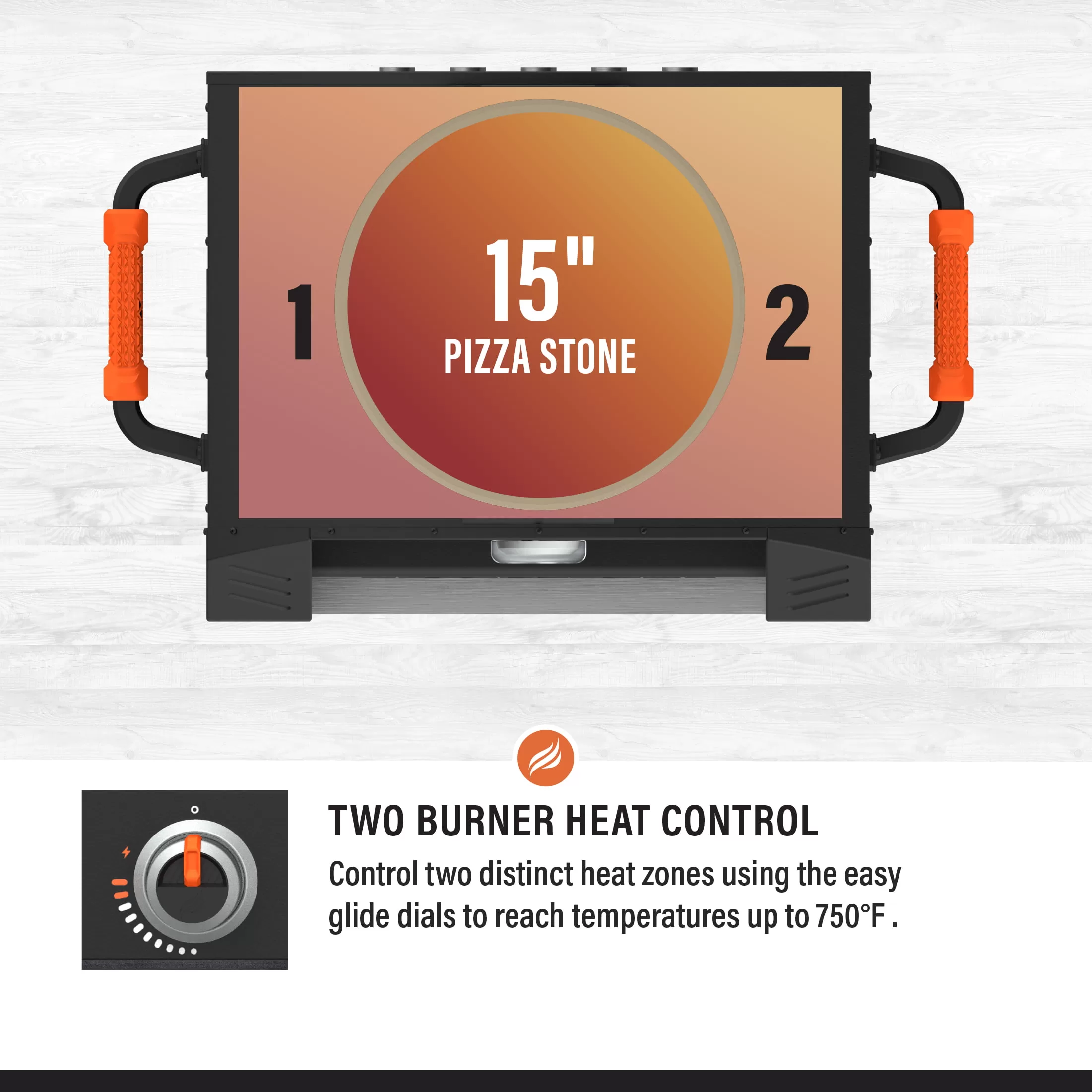 Blackstone Steel Outdoor Pizza Oven Add on – Fits 22” Tabletop Models