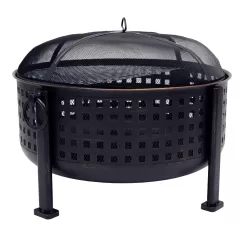 Pleasant Hearth Langston 30" Deep Bowl Steel Outdoor Fire Pit