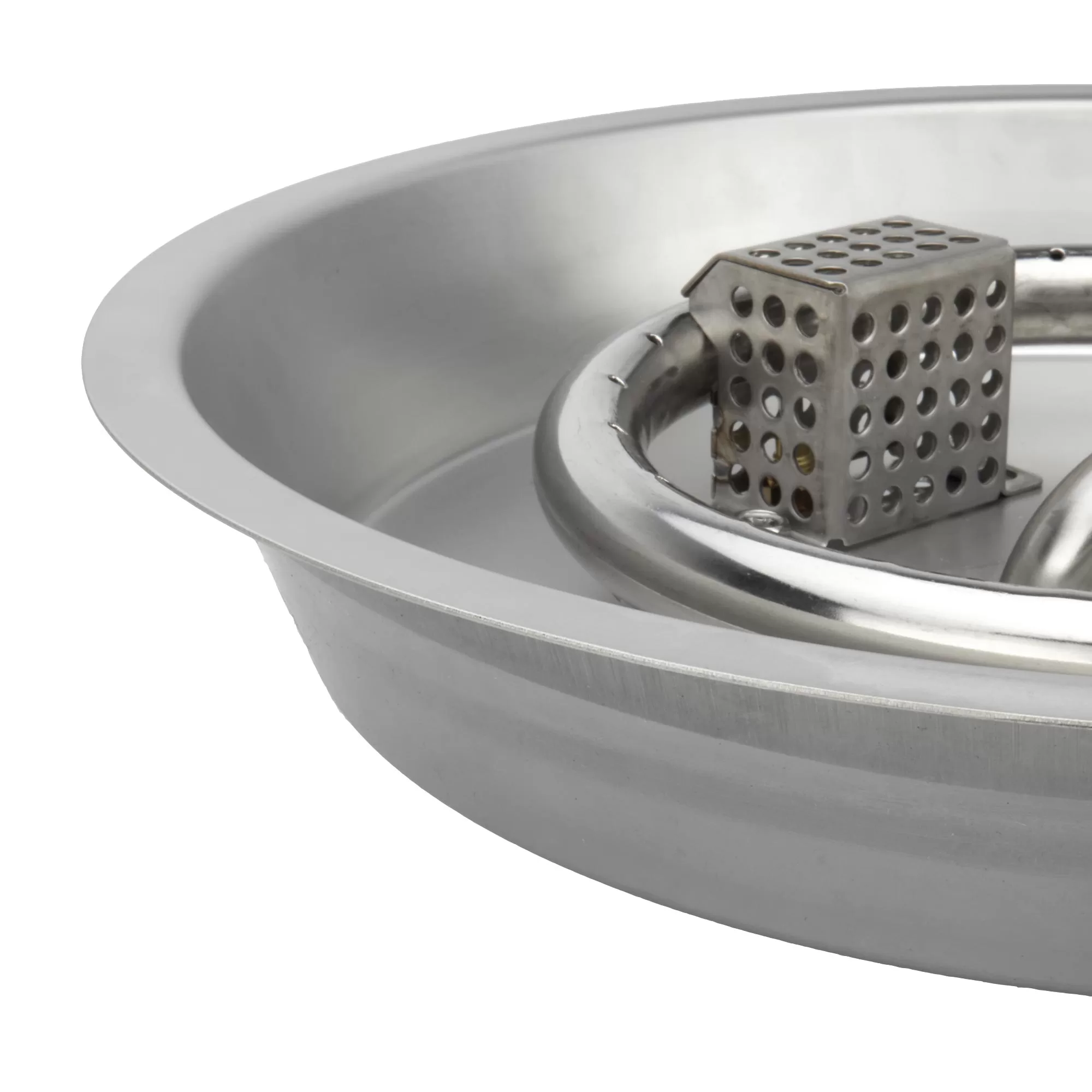 12" Round CSA Certified Fire Pit Burner Kit, Stainless Steel, Propane, Electronic Ignition