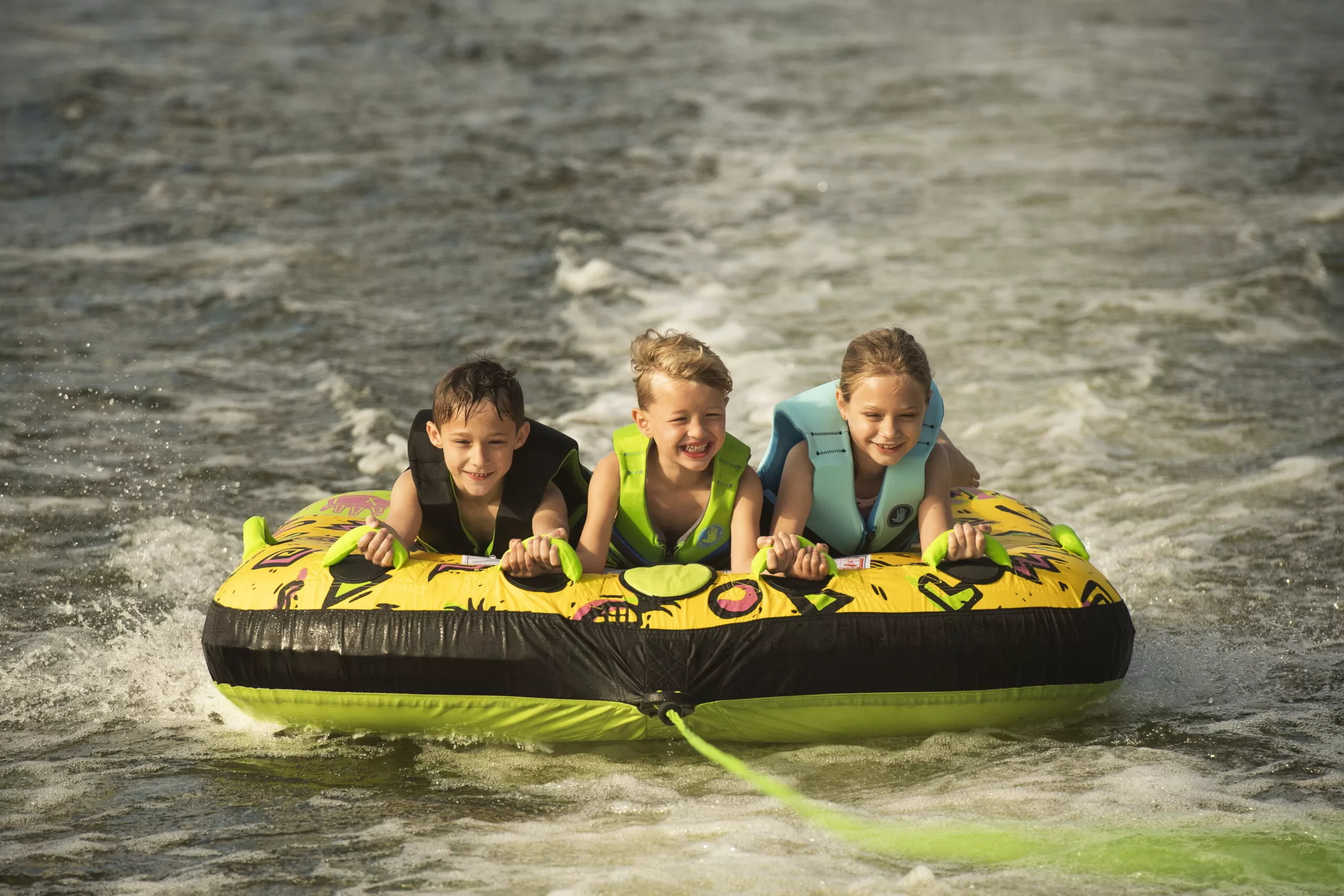 Body Glove Riverside 3-Person Yellow Waterskiing Towables