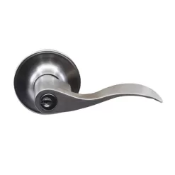 DELANEY HARDWARE KIT#BN3001R-PP 5-Bennett Satin Nickel Entry Door Handles and 5-Satin Nickel Single Cylinder Deadbolt All Keyed Alike
