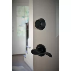 DELANEY HARDWARE KIT#BN3007R-PP 5-Bennett Edged Oil Rubbed Bronze Entry Door Handles and 5-Edged Oil Rubbed Bronze Sgl Cyl Deadbolts All Keyed Alike