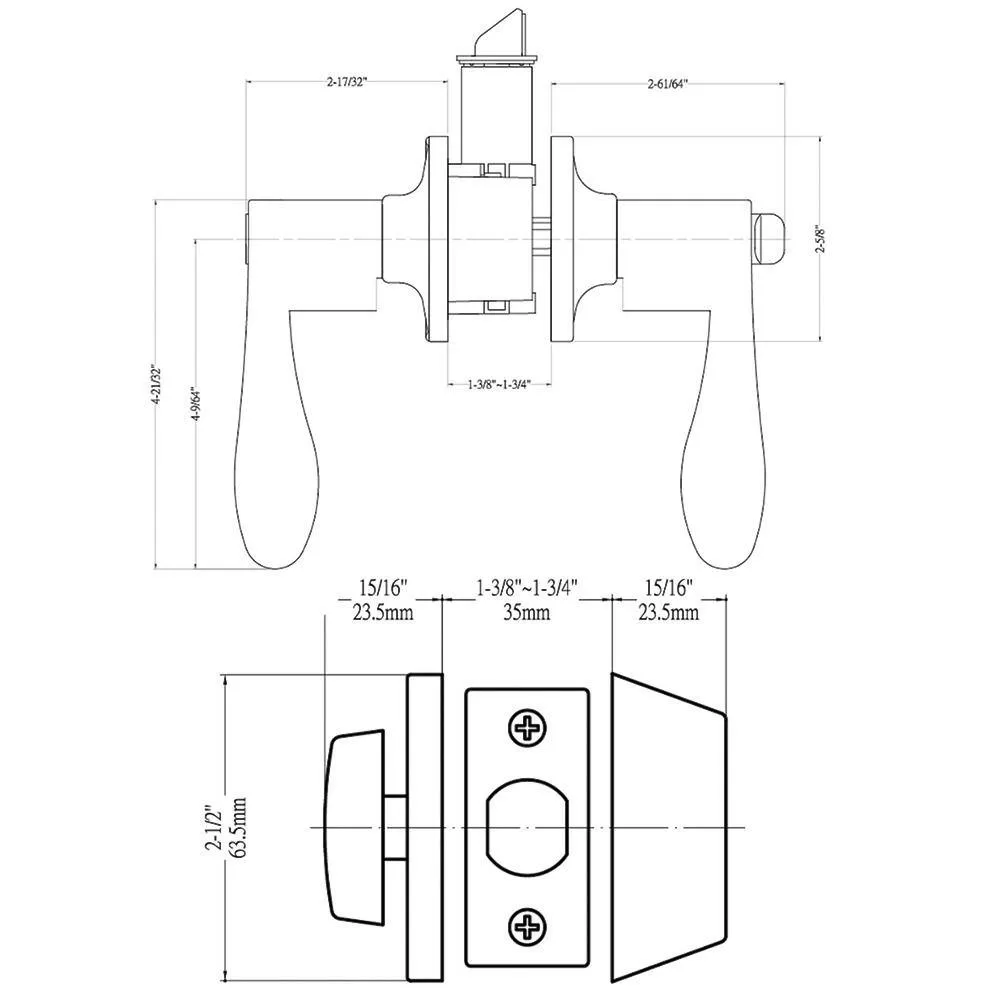 DELANEY HARDWARE KIT#BN3007R-PP 5-Bennett Edged Oil Rubbed Bronze Entry Door Handles and 5-Edged Oil Rubbed Bronze Sgl Cyl Deadbolts All Keyed Alike