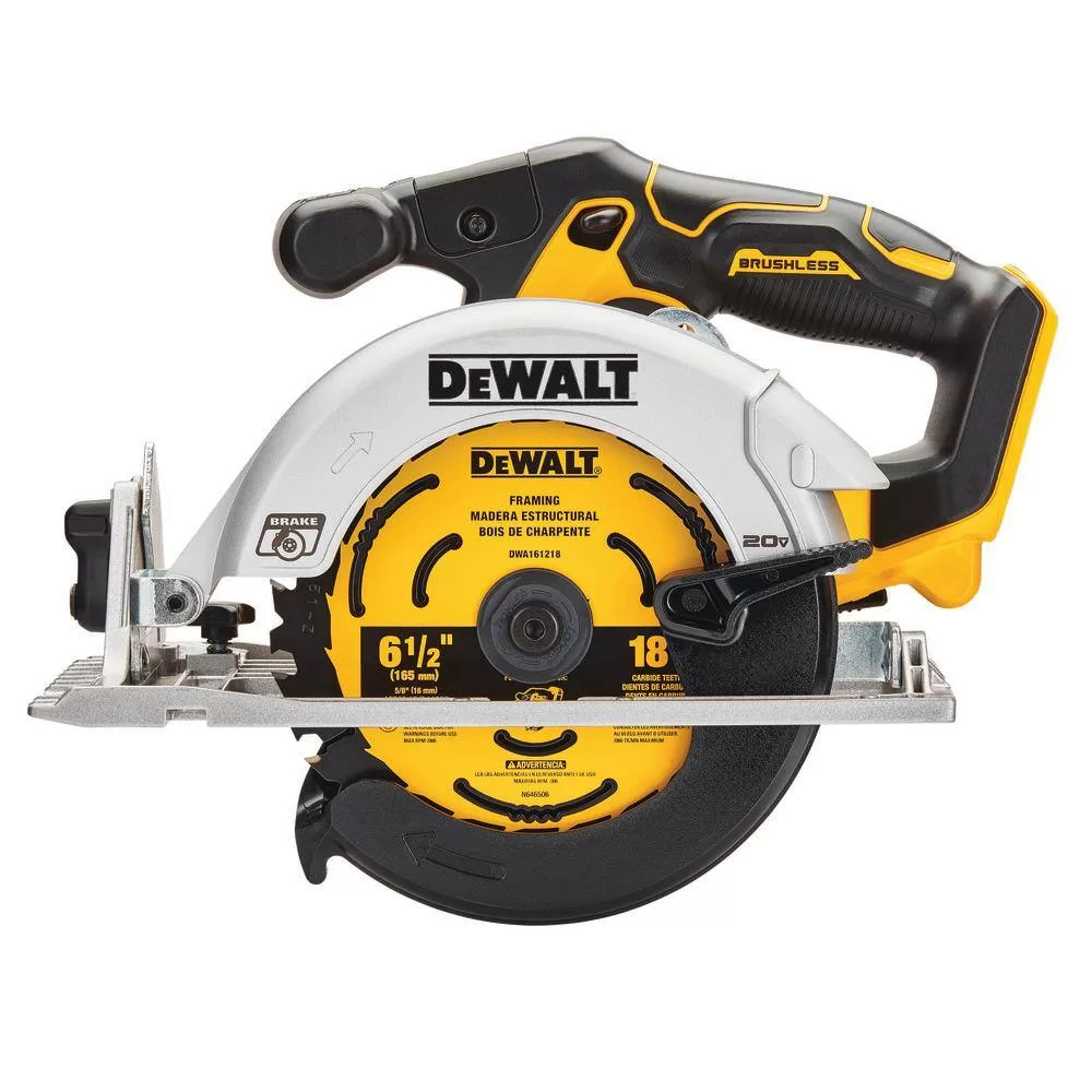 DEWALT DCS565BWDCD999B 20V MAX Cordless Brushless 6-1/2 in. Circular Saw and 1/2 in. Hammer Drill/Driver with FLEXVOLT ADVANTAGE (Tools-Only)