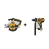 DEWALT DCS565BWDCD999B 20V MAX Cordless Brushless 6-1/2 in. Circular Saw and 1/2 in. Hammer Drill/Driver with FLEXVOLT ADVANTAGE (Tools-Only)