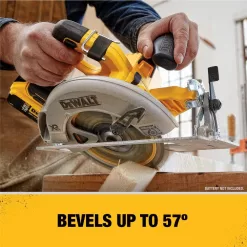 DEWALT DCS570BW230C 20V MAX XR Cordless Brushless 7-1/4 in. Circular Saw, (1) 20V Compact Lithium-Ion 3.0Ah Battery, and 12V-20V MAX Charger
