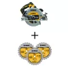 DEWALT DCS570BWFV37243 20V MAX XR Cordless Brushless 7-1/4 in. Circular Saw (Tool Only) & FLEXVOLT 7-1/4 in. 24 Tooth Circ Saw Blades (3 Pack)