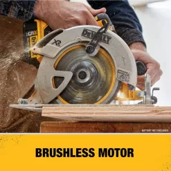 DEWALT DCS570BWFV37243 20V MAX XR Cordless Brushless 7-1/4 in. Circular Saw (Tool Only) & FLEXVOLT 7-1/4 in. 24 Tooth Circ Saw Blades (3 Pack)