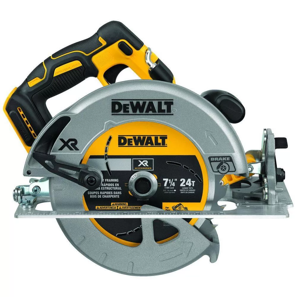 DEWALT DCS570H1 20V MAX Lithium-Ion Cordless Brushless 7-1/4 in. Circular Saw Kit with 5.0Ah POWERSTACK Battery and Charger
