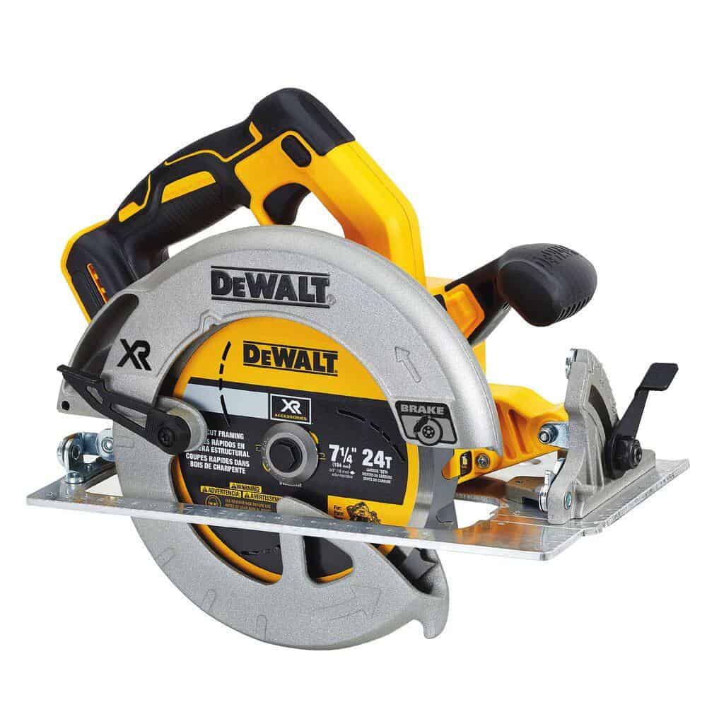 DEWALT DCS570H1 20V MAX Lithium-Ion Cordless Brushless 7-1/4 in. Circular Saw Kit with 5.0Ah POWERSTACK Battery and Charger