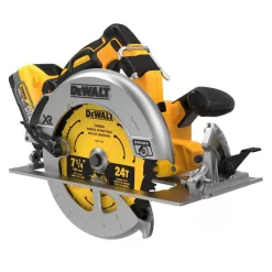 DEWALT DCS570H1 20V MAX Lithium-Ion Cordless Brushless 7-1/4 in. Circular Saw Kit with 5.0Ah POWERSTACK Battery and Charger