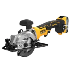 DEWALT DCW600BWCS571E1 Atomic 20-Volt MAX Lithium-Ion Cordless Brushless 4-1/2 in. Circular Saw & Compact Router with 1.7Ah Battery & Charger