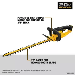 DEWALT DCHT820BWPR320B 20V MAX Cordless Battery Powered Hedge Trimmer & Cordless Pruner (Tools Only)