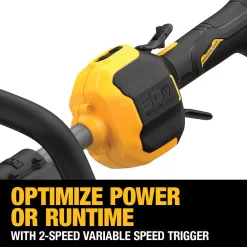 DEWALT DCST972X1 60V MAX Brushless Cordless Battery Powered Attachment Capable String Trimmer Kit, (1) FLEXVOLT 3Ah Battery and Charger