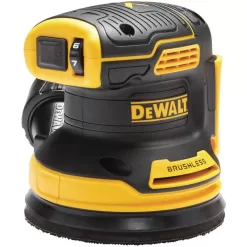 DEWALT 20V MAX XR Cordless Brushless 5 in. Random Orbital Sander, 20V MAX XR Cordless Jigsaw, and (1) 20V 5.0Ah Battery