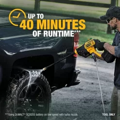 DEWALT DCPW550BWB205CK 20V MAX 550 PSI 1.0 GPM Cold Water Cordless Power Cleaner with (1) 5Ah Battery, Charger & Tool Bag