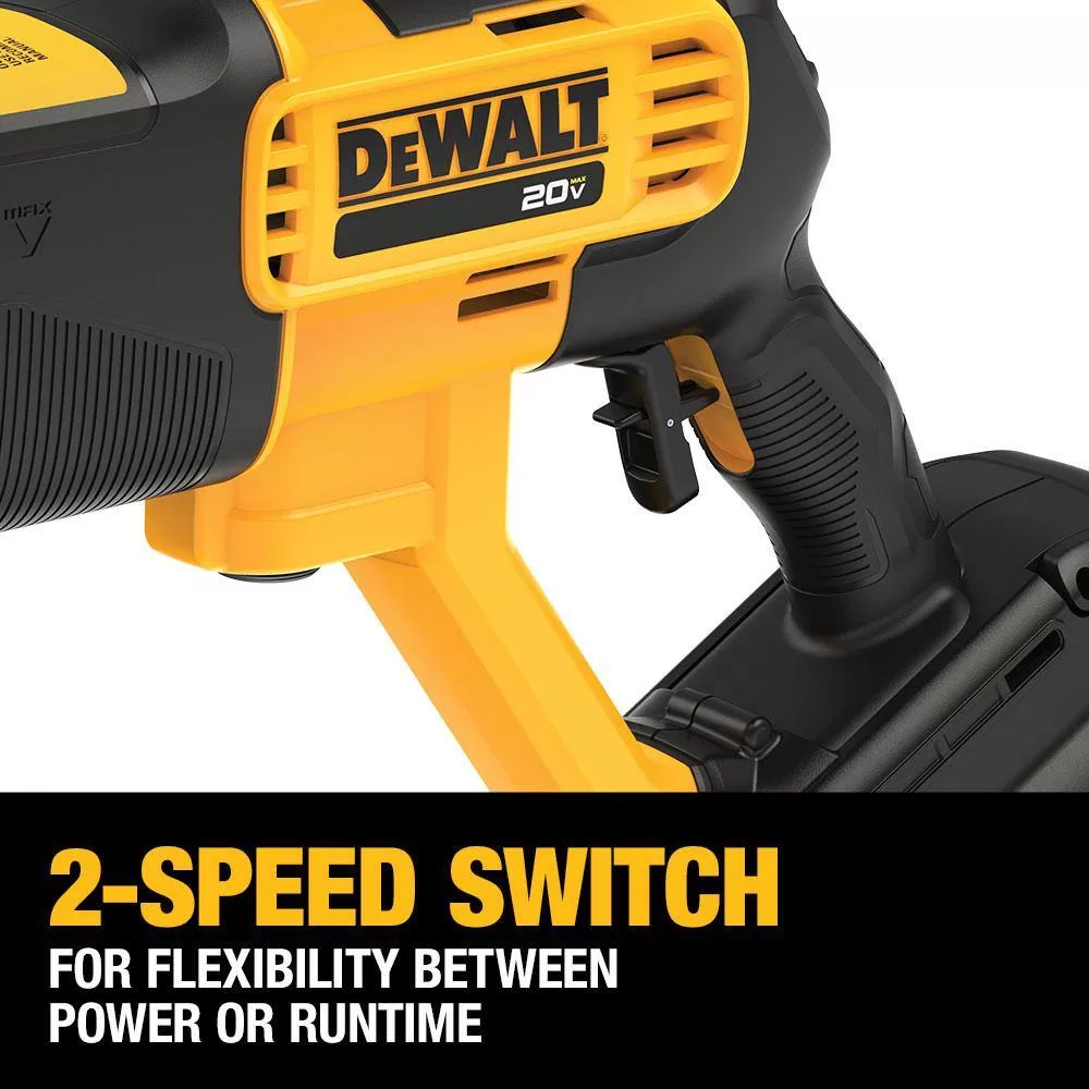 DEWALT DCPW550BWB205CK 20V MAX 550 PSI 1.0 GPM Cold Water Cordless Power Cleaner with (1) 5Ah Battery, Charger & Tool Bag