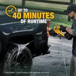 DEWALT DCPW550P1 20V MAX 550 PSI 1.0 GPM Cold Water Cordless Electric Power Cleaner with 4 Nozzles, (1) 5.0 Ah Battery and Charger