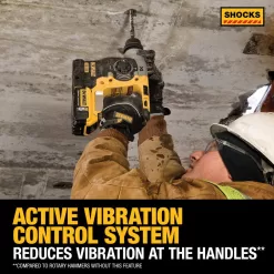 DEWALT DCD999BWDCH273B 20V MAX Brushless Cordless 1/2 in. Hammer Drill/Driver and Brushless 1 in. SDS Plus L-Shape Rotary Hammer (Tools-Only)
