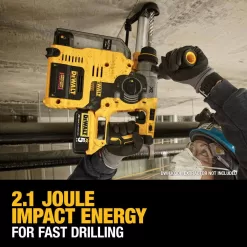 DEWALT DCD999BWDCH273B 20V MAX Brushless Cordless 1/2 in. Hammer Drill/Driver and Brushless 1 in. SDS Plus L-Shape Rotary Hammer (Tools-Only)