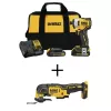 DEWALT DCF809C2W354 ATOMIC 20V MAX Cordless Brushless Compact 1/4 in. Impact Driver Kit and ATOMIC 20V Oscillating Tool