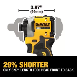 DEWALT DCF850P1WDCS354 ATOMIC 20V MAX Lithium-Ion Cordless Impact Driver Kit and ATOMIC 20V MAX Cordless Brushless Oscillating Multi-Tool