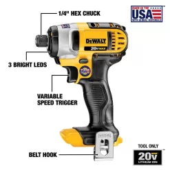 DEWALT DCF885B 20-Volt MAX Cordless 1/4 in. Impact Driver (Tool-Only)