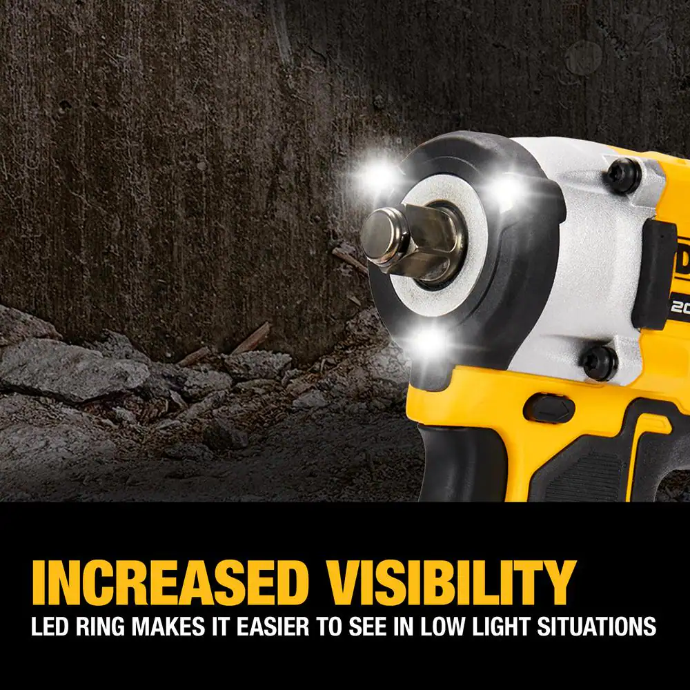 DeWalt Impact Wrenches DCF921B ATOMIC 20-Volt MAX Cordless Brushless 1/2 in. Impact Wrench (Tool-Only)