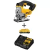 DEWALT DCS331BWDCB240C 20V MAX Cordless Jig Saw, 20V MAX Compact Lithium-Ion 4.0Ah Battery, and 12V to 20V MAX Charger