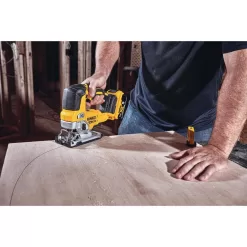 DEWALT DCS334BWDCB52CK 20V MAX XR Li-Ion Cordless Brushless Jigsaw, (2) 20V MAX XR Premium Lithium-Ion 5.0Ah Batteries, Charger, and Kit Bag