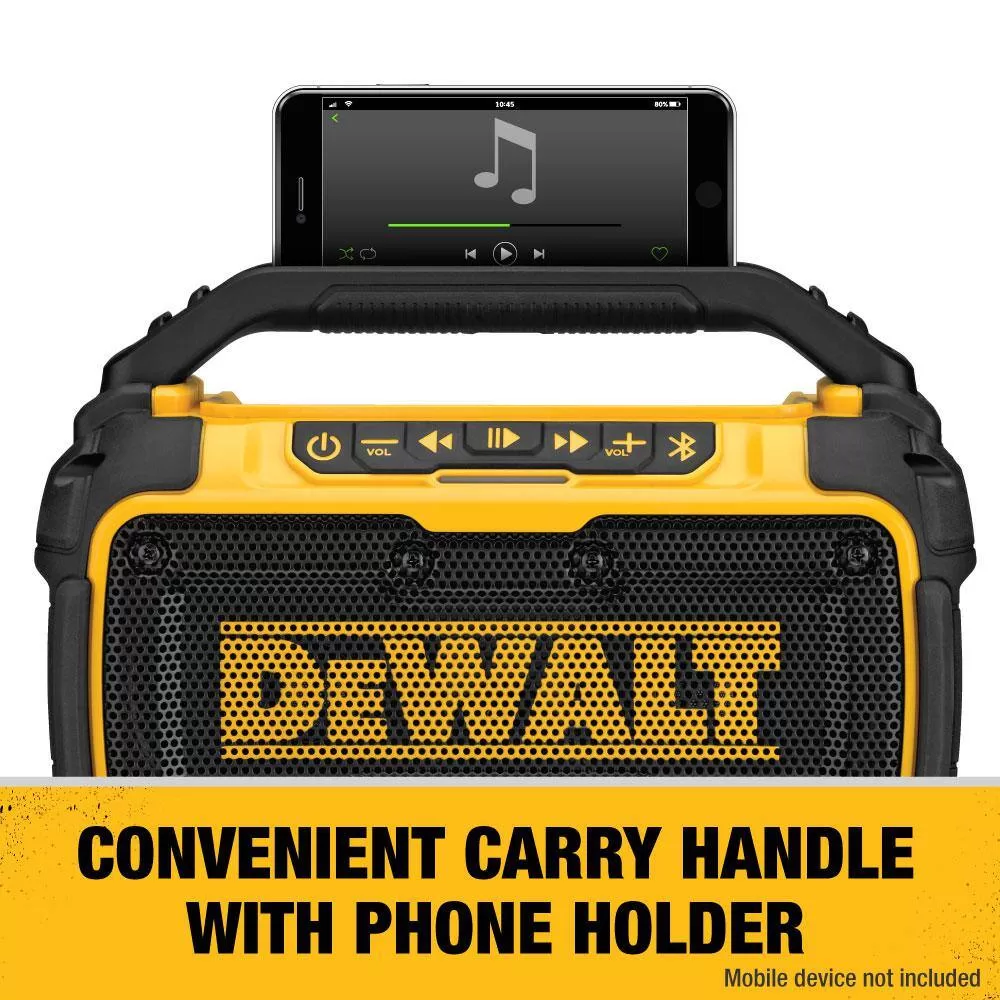 DEWALT DCR010 20V MAX Bluetooth Speaker (Tool Only)