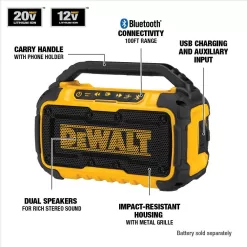 DEWALT DCR010 20V MAX Bluetooth Speaker (Tool Only)