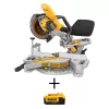 DEWALT DCS361BW204 20V MAX Cordless 7-1/4 in. Sliding Miter Saw and (1) 20V MAX XR Premium Lithium-Ion 4.0Ah Battery