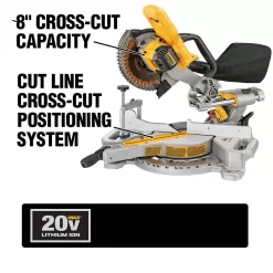 DEWALT DCS361BW204 20V MAX Cordless 7-1/4 in. Sliding Miter Saw and (1) 20V MAX XR Premium Lithium-Ion 4.0Ah Battery