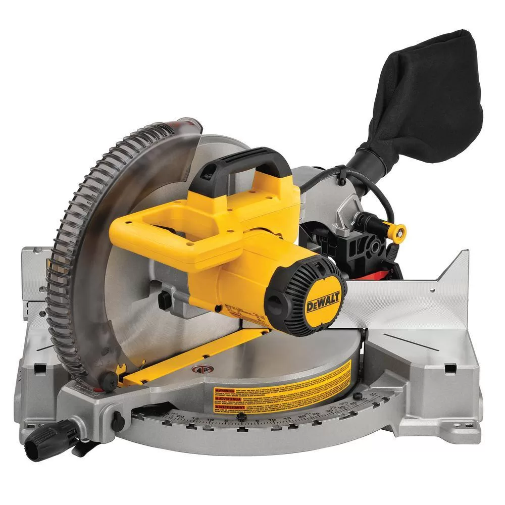 DEWALT DWS715WDWX725B 15 Amp Corded 12 in. Compound Single Bevel Miter Saw and Heavy-Duty Work Stand