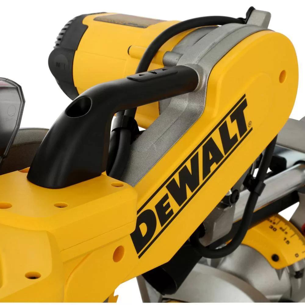 DEWALT DWS779 15 Amp Corded 12 in. Double Bevel Sliding Compound Miter Saw, Blade Wrench and Material Clamp