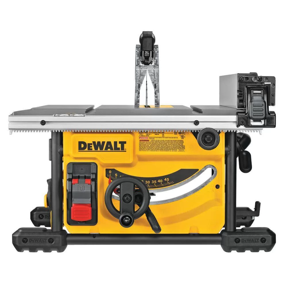 DEWALT 15 Amp Corded 8-1/4 in. Compact Jobsite Table Saw and Compact Table Saw Stand