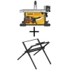 DEWALT 15 Amp Corded 8-1/4 in. Compact Jobsite Table Saw and Compact Table Saw Stand