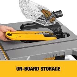 DEWALT DWE7485WS 15 Amp Corded 8-1/4 in. Compact Jobsite Tablesaw with Compact Table Saw Stand