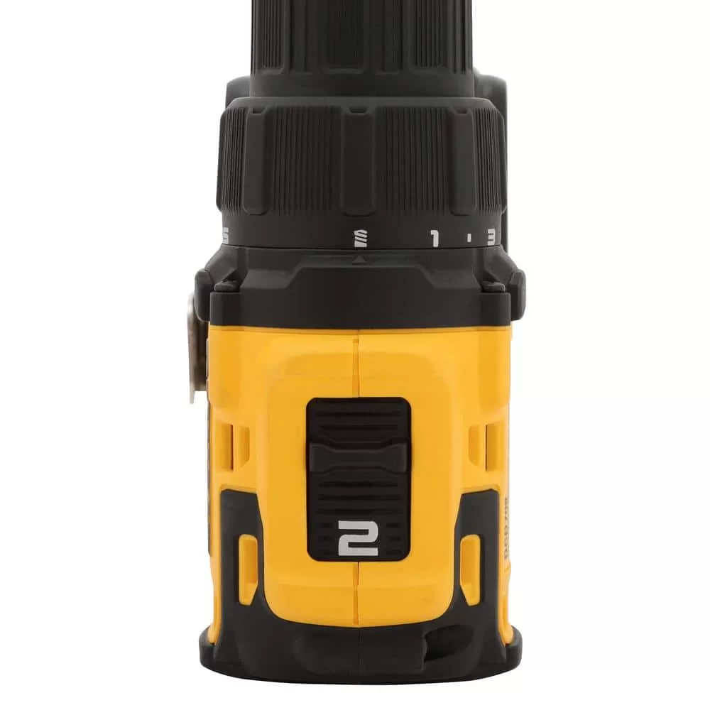 DEWALT ATOMIC 20V MAX Cordless Brushless Compact 1/2 in. Drill/Driver, (2) 20V 1.3Ah Batteries, Charger and Bag